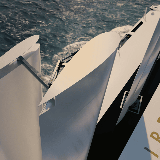 Konceptbild på lastfartyget som ses på havet