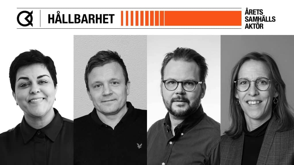 Bild på jurygruppen i kategorin Hållbarhet. 